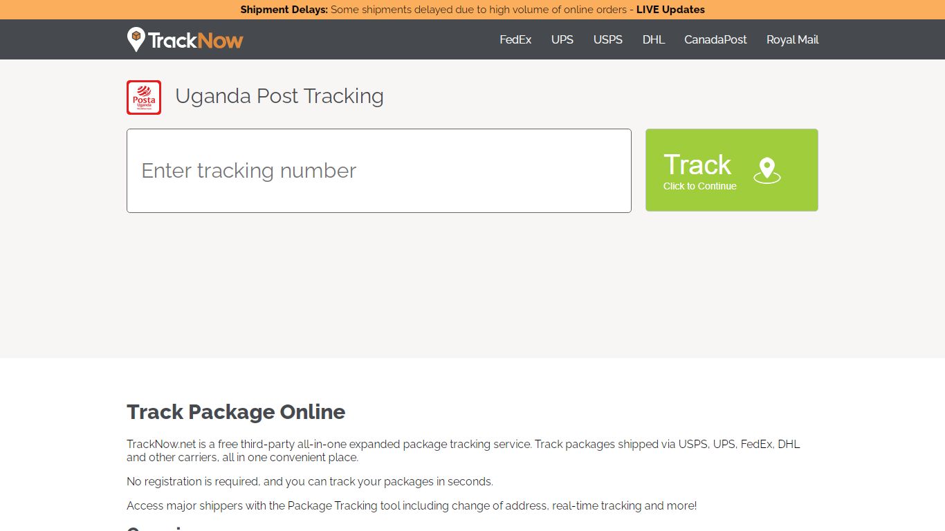 Track Uganda Post Packages - (LIVE) Uganda Post Tracking
