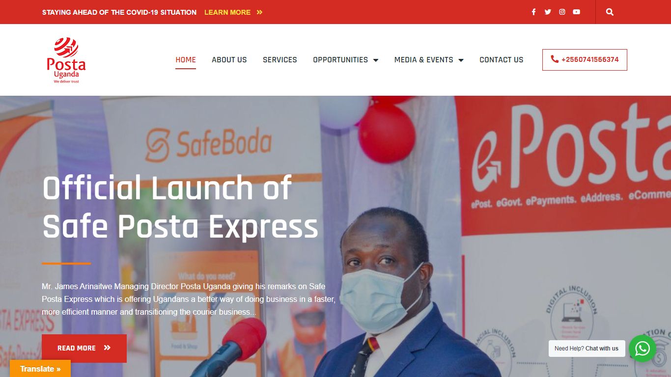 ePosta Services : Posta Uganda
